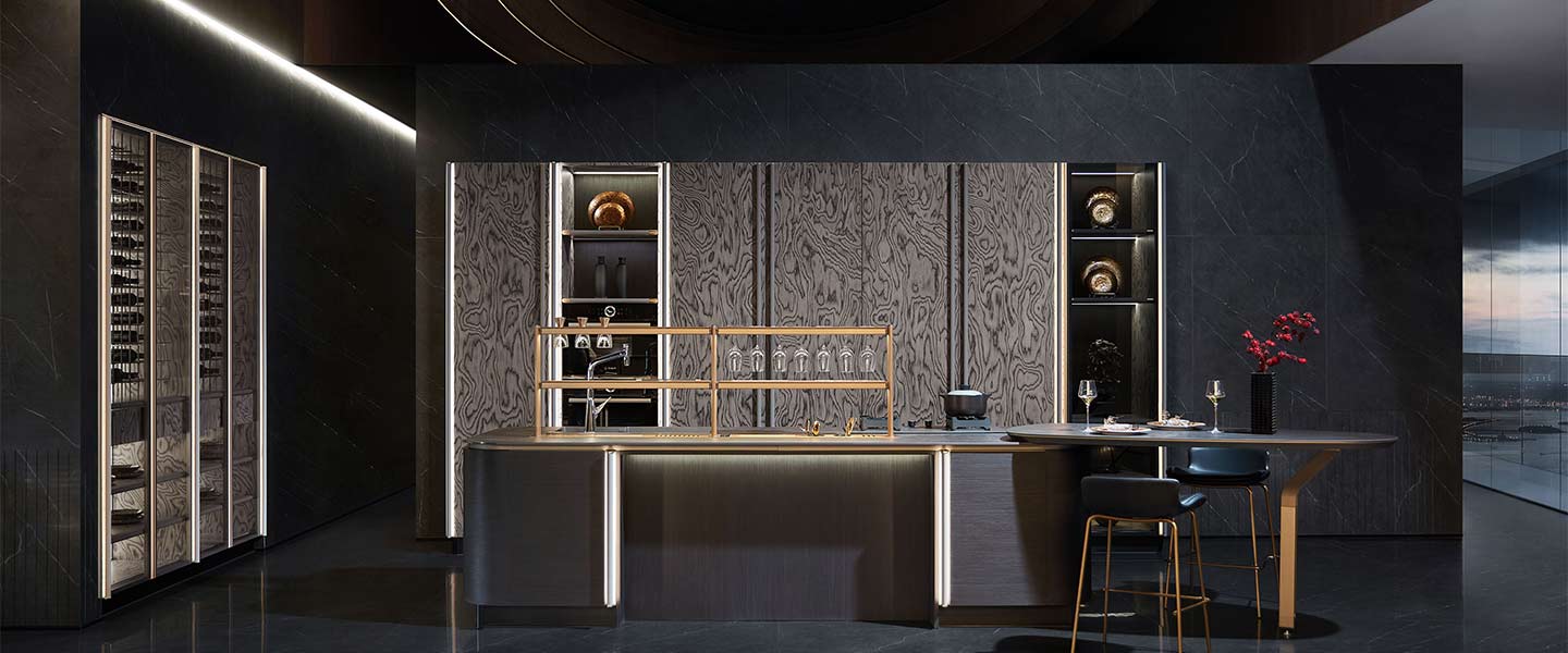bespoke luxury modern kitchen joinery with island